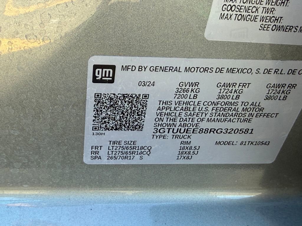 Used 2024 GMC Sierra 1500 AT4 w/ Technology Package image 24