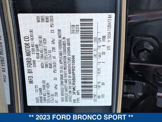 Certified 2023 Ford Bronco Sport Big Bend image 24