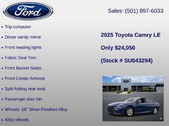 Used 2025 Toyota Camry LE FWD image 30