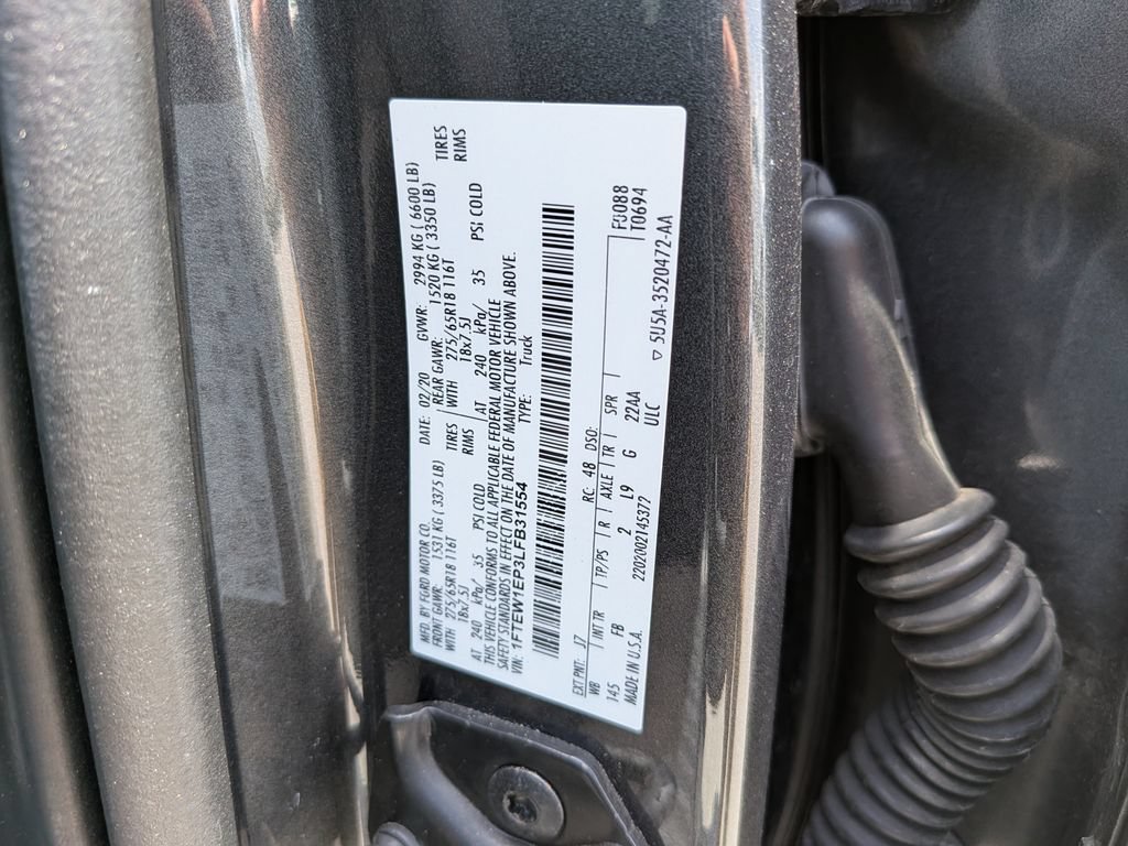 Certified 2020 Ford F150 XLT w/ Equipment Group 302A Luxury AWD/4WD image 38