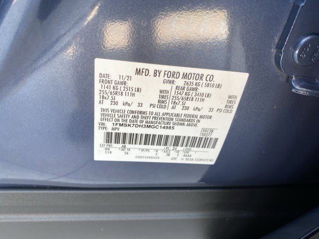 Certified 2021 Ford Explorer XLT w/ Equipment Group 202A image 32