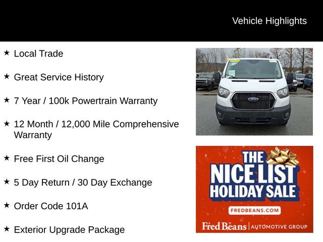 Certified 2023 Ford Transit 250 Low Roof w/ Exterior Upgrade Package image 3