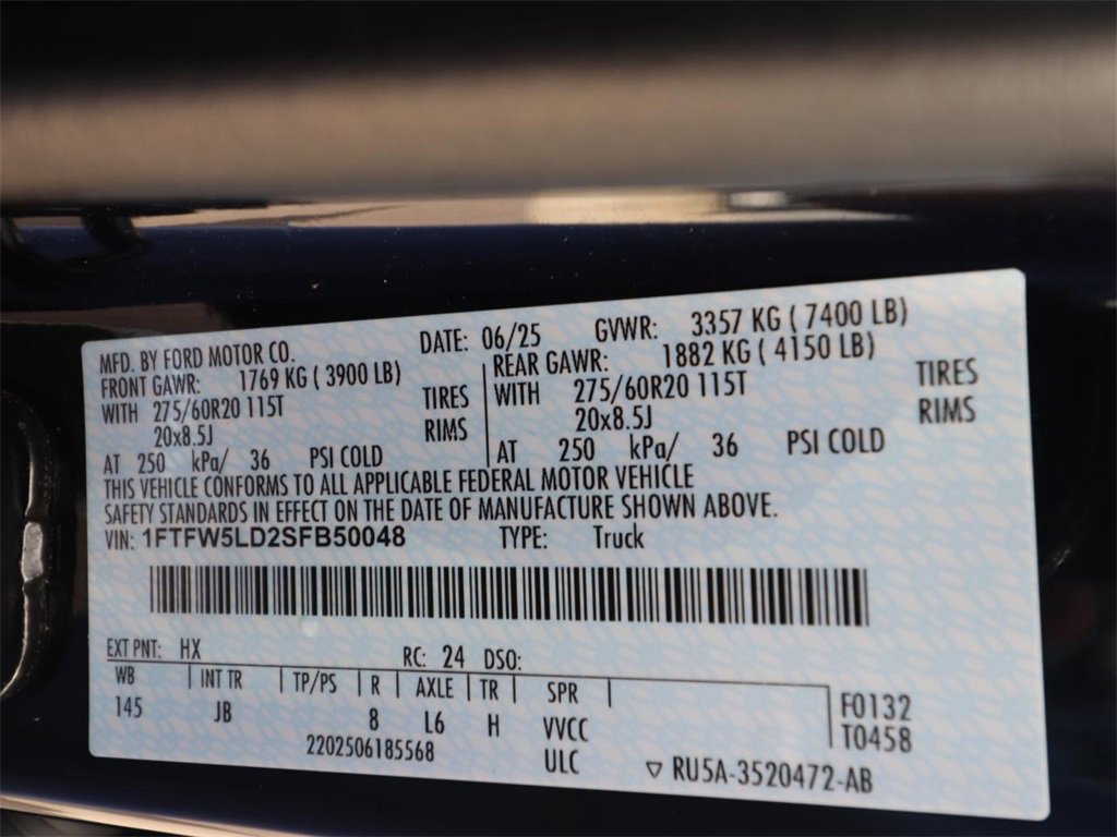 Certified 2025 Ford F150 Lariat w/ Equipment Group 502A High image 23