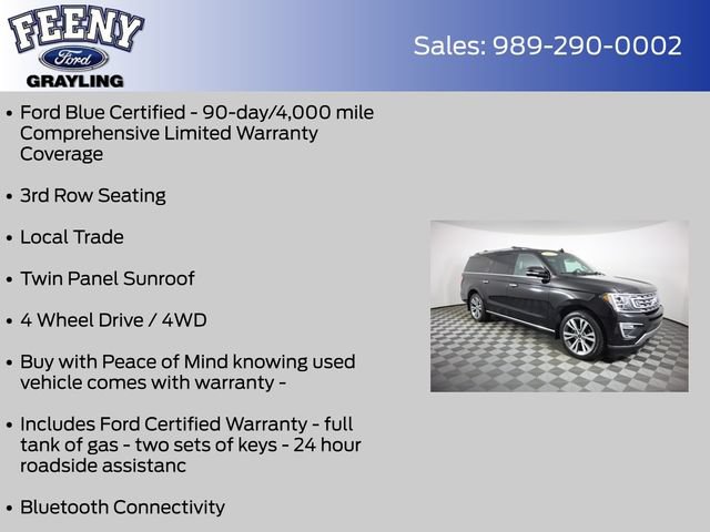 Certified 2020 Ford Expedition Max Limited w/ Equipment Group 302A AWD/4WD image 4