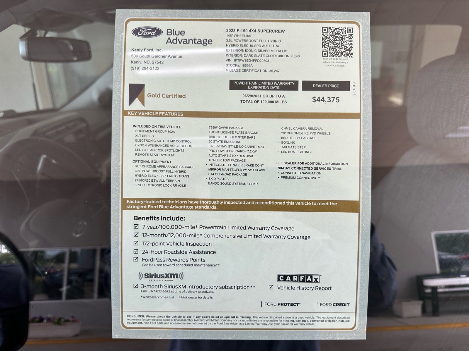 Certified 2023 Ford F150 XLT w/ Equipment Group 302A High AWD/4WD image 5
