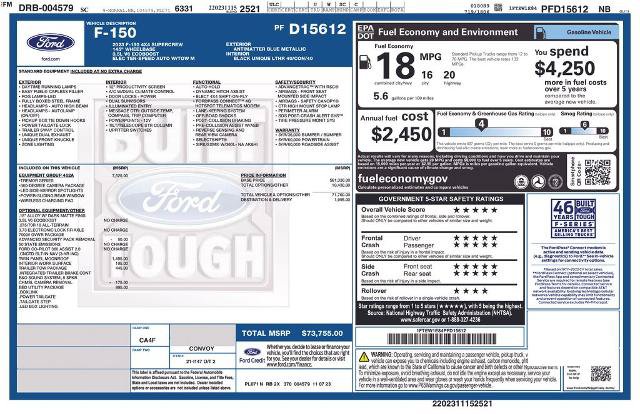 Certified 2023 Ford F150 Tremor w/ Equipment Group 402A High AWD/4WD image 14