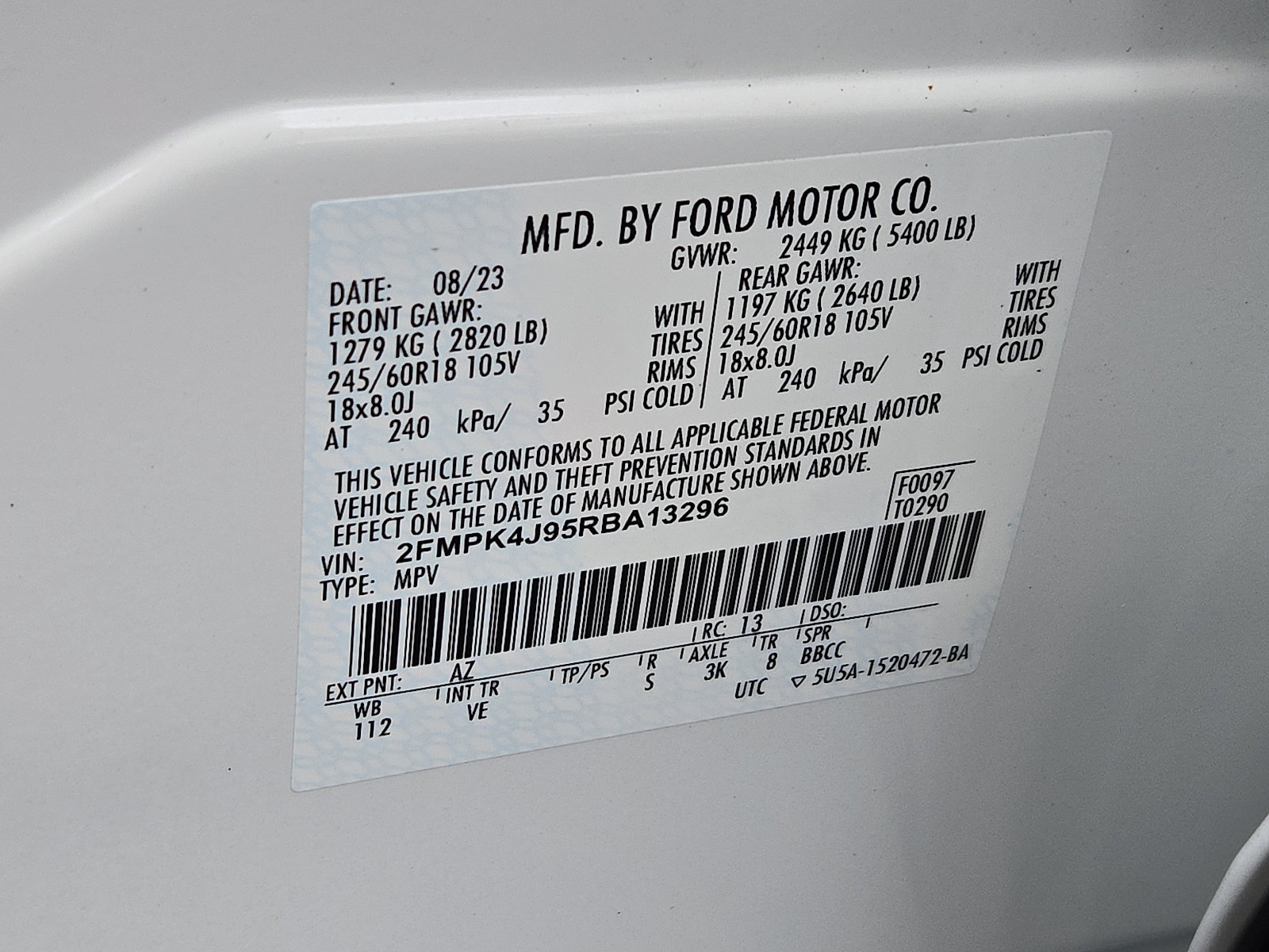 Certified 2024 Ford Edge SEL w/ Convenience Package AWD/4WD image 27
