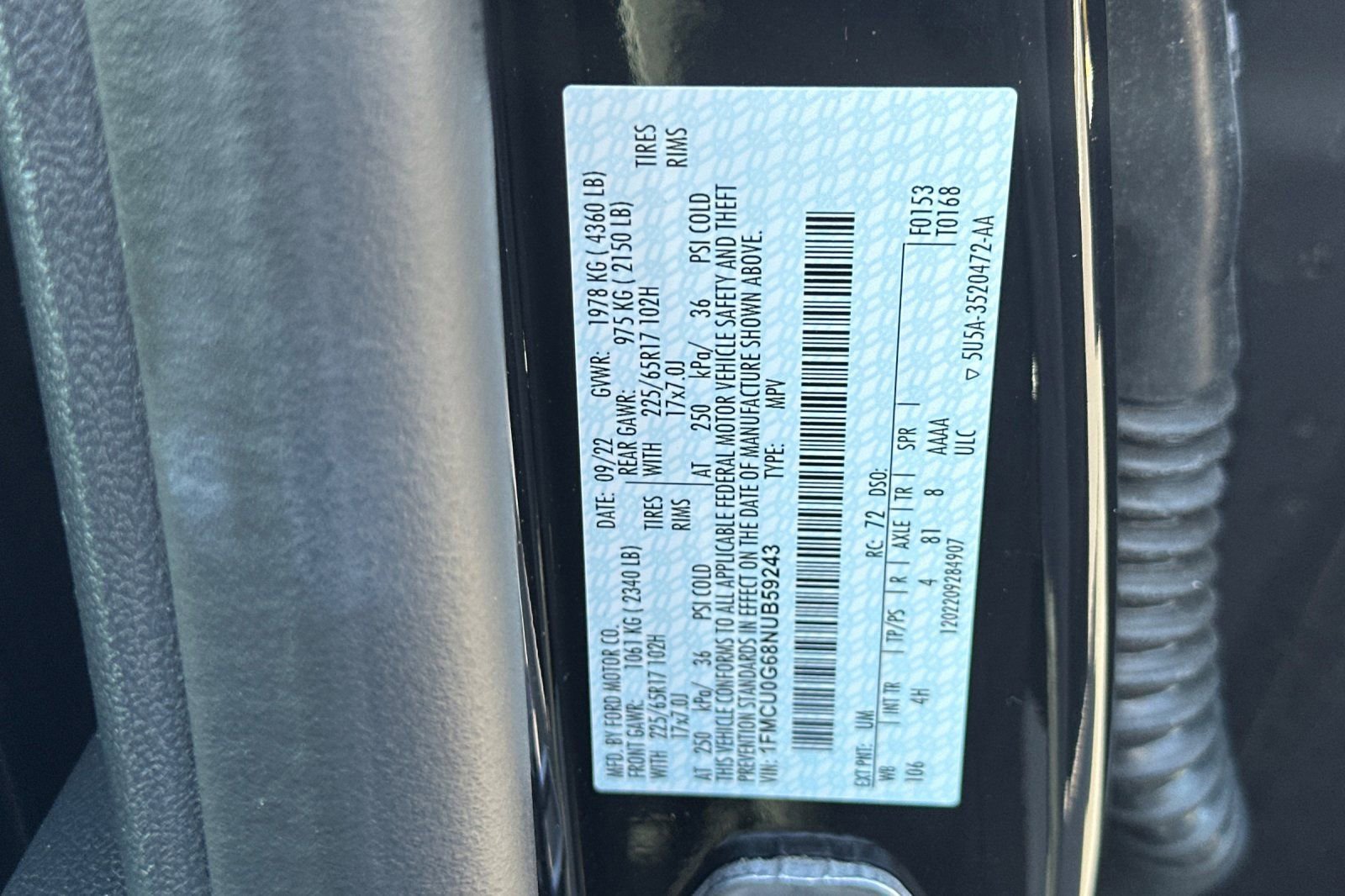 Certified 2022 Ford Escape SE w/ Convenience Package image 32