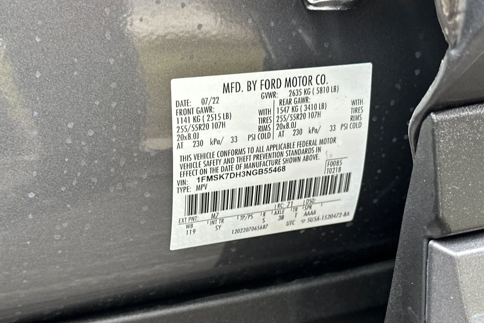 Certified 2022 Ford Explorer XLT w/ Equipment Group 202A image 32