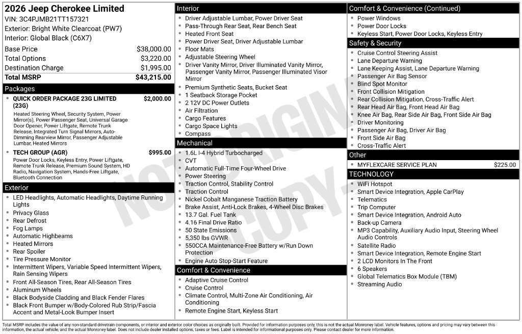 Used 2026 Jeep Cherokee Limited AWD/4WD image 5