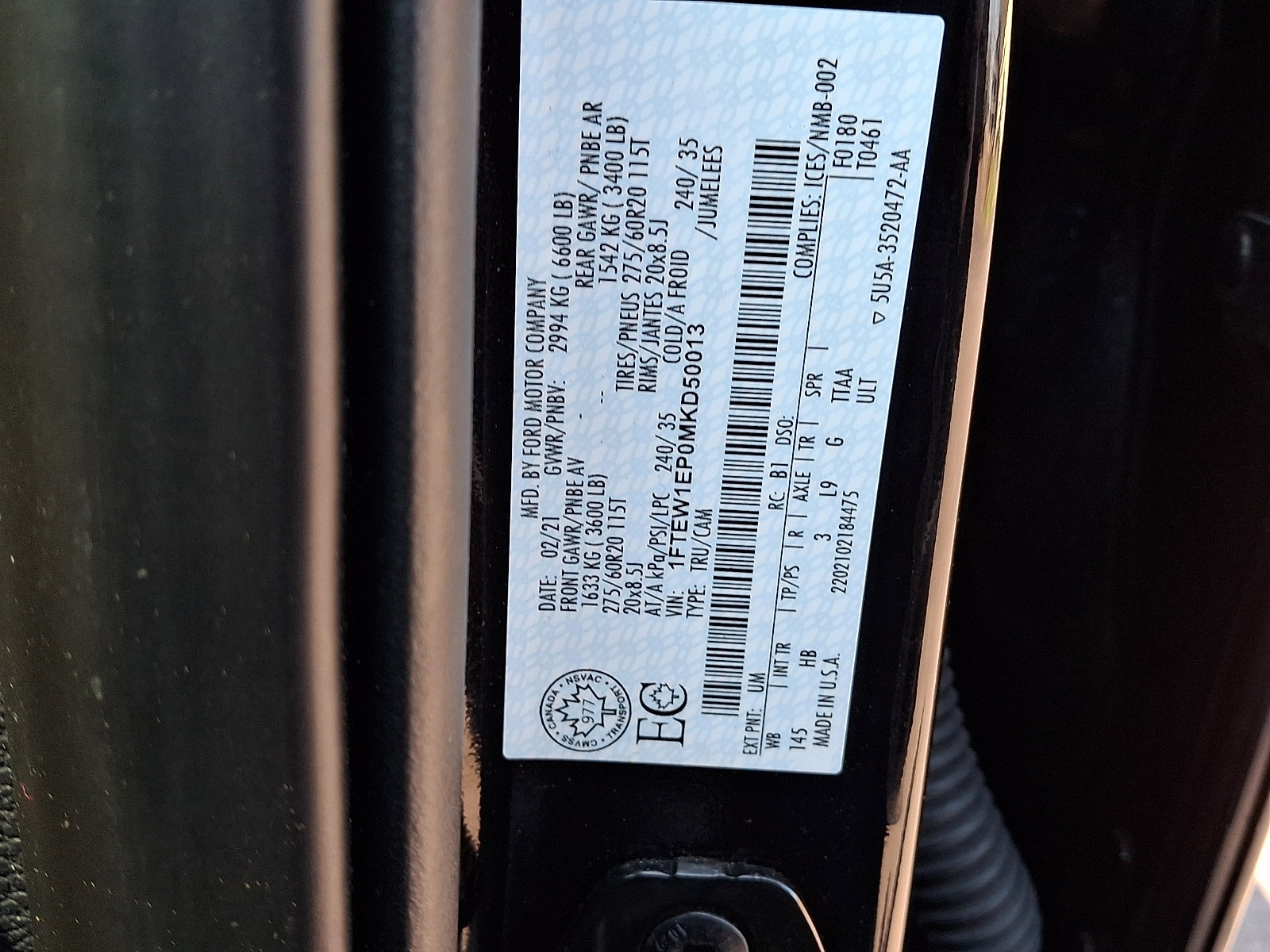 Certified 2021 Ford F150 Lariat w/ Equipment Group 502A High AWD/4WD image 27