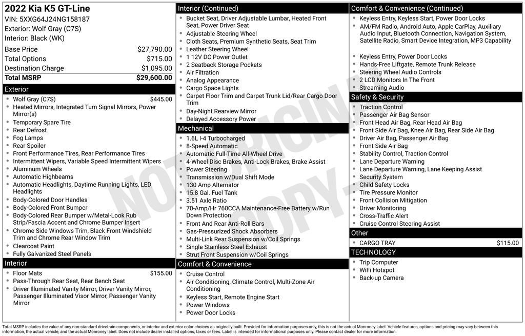 Used 2022 Kia K5 GT-Line image 9