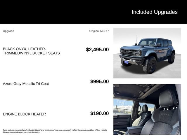 Certified 2024 Ford Bronco Raptor AWD/4WD image 5