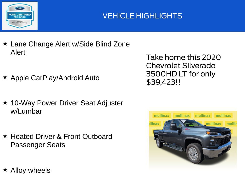Used 2020 Chevrolet Silverado 3500 LT w/ All Star Edition AWD/4WD image 20