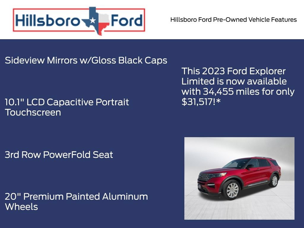 Certified 2023 Ford Explorer Limited w/ Limited Technology Package RWD image 13