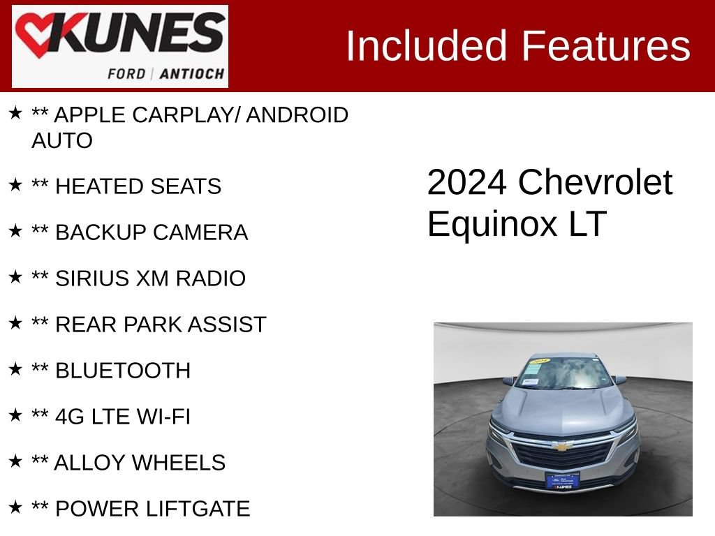 Used 2024 Chevrolet Equinox LT AWD/4WD image 3