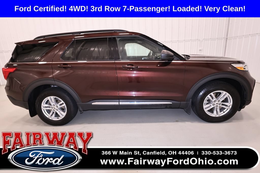 Certified 2020 Ford Explorer XLT w/ Class III Trailer Tow Package AWD/4WD image 1