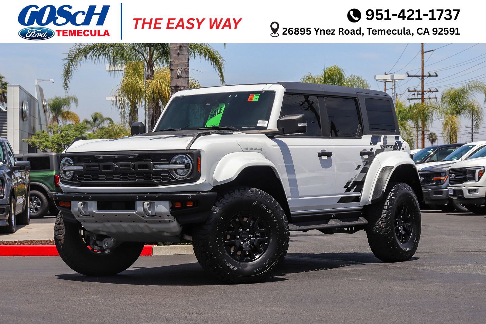 Certified 2024 Ford Bronco Raptor w/ Interior Carbon Fiber Pack 6 AWD/4WD image 1