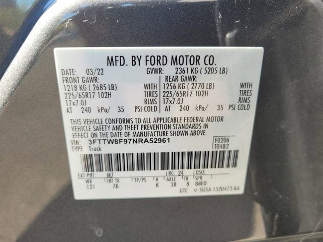 Certified 2022 Ford Maverick XLT w/ Equipment Group 300A Standard image 21