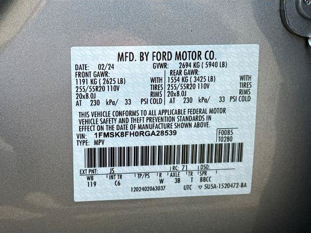 Certified 2024 Ford Explorer Limited AWD/4WD image 25