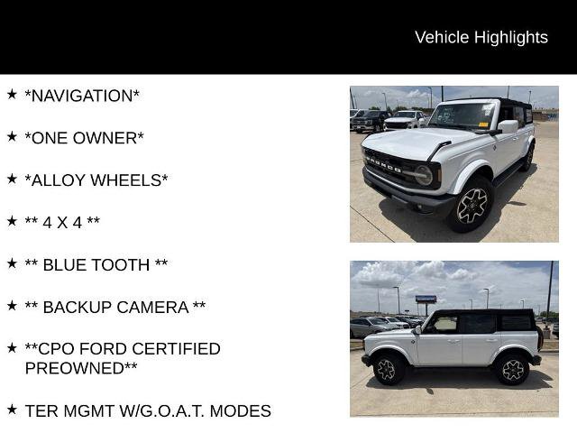 Certified 2022 Ford Bronco Outer Banks AWD/4WD image 4