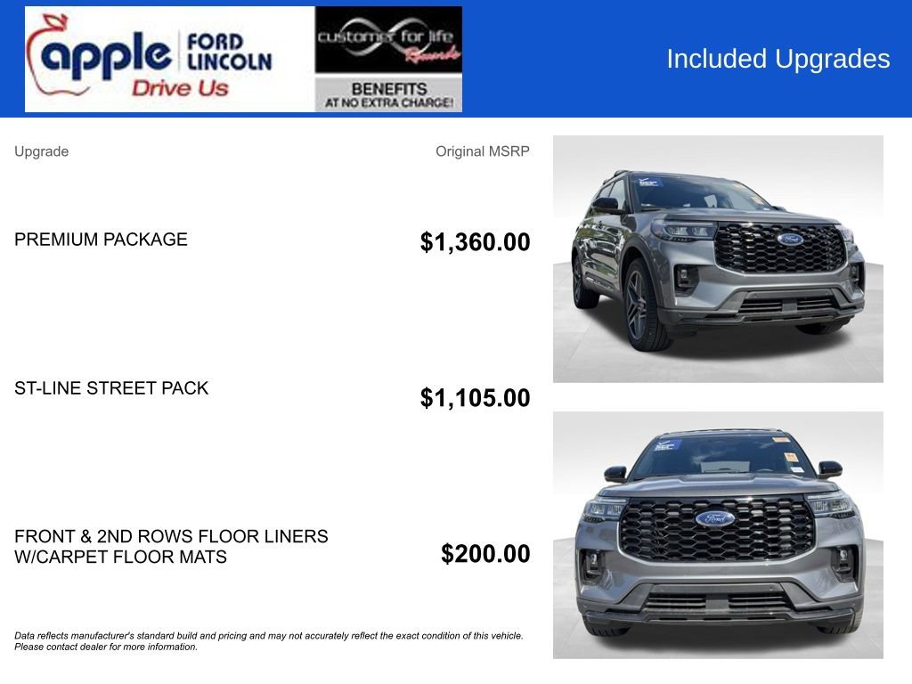 Certified 2025 Ford Explorer ST-Line w/ Premium Package AWD/4WD image 4