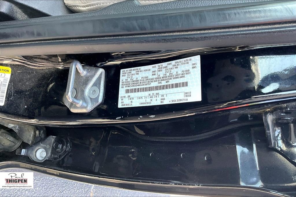 Certified 2019 Ford Escape SE FWD image 34
