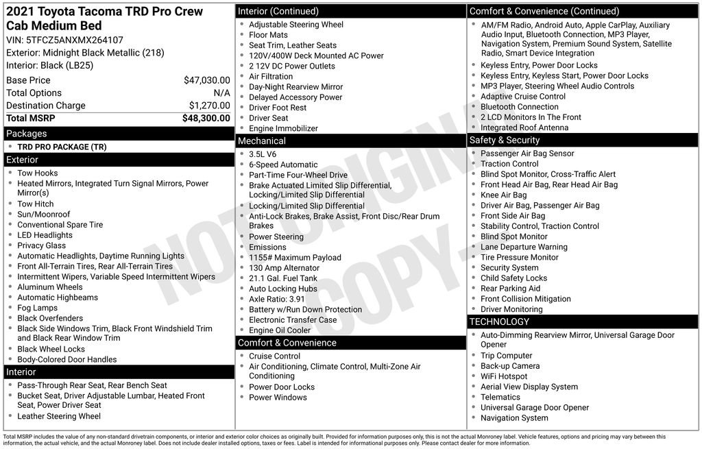 Used 2021 Toyota Tacoma TRD Pro image 2