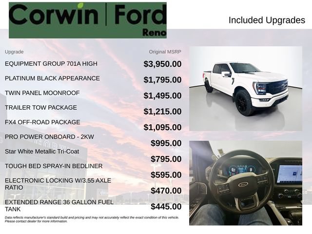Certified 2023 Ford F150 Platinum w/ Equipment Group 701A High AWD/4WD image 3