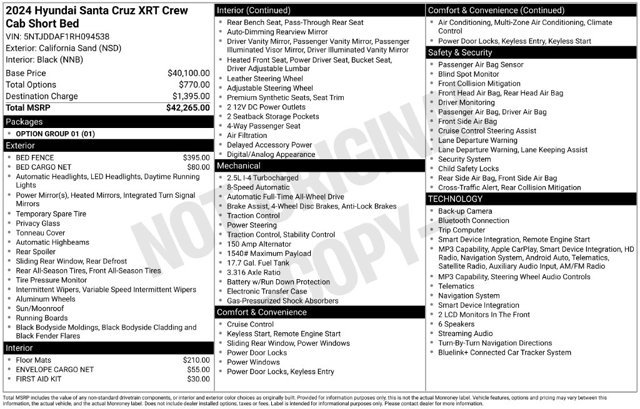 Used 2024 Hyundai Santa Cruz XRT AWD/4WD image 26