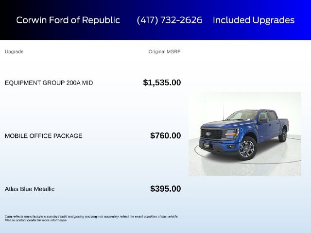 Certified 2025 Ford F150 STX w/ Equipment Group 200A AWD/4WD image 6