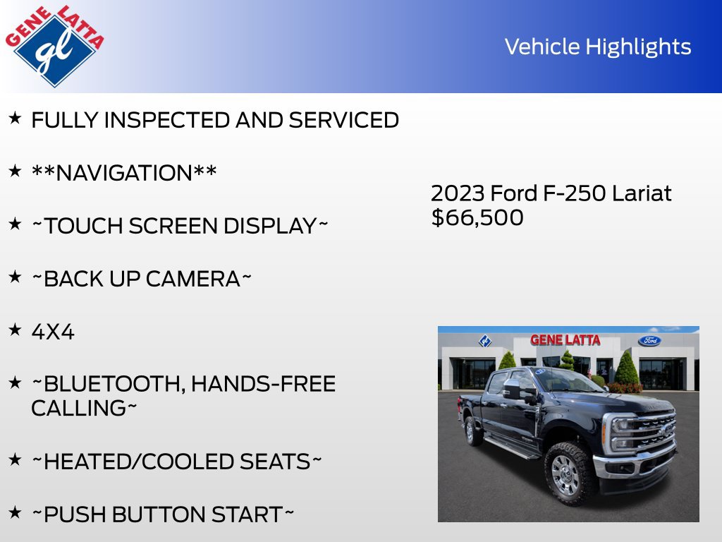 Certified 2023 Ford F250 Lariat w/ Tow Technology Package AWD/4WD image 34