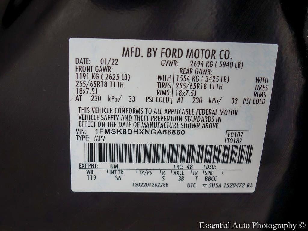 Certified 2022 Ford Explorer XLT w/ Equipment Group 202A image 30