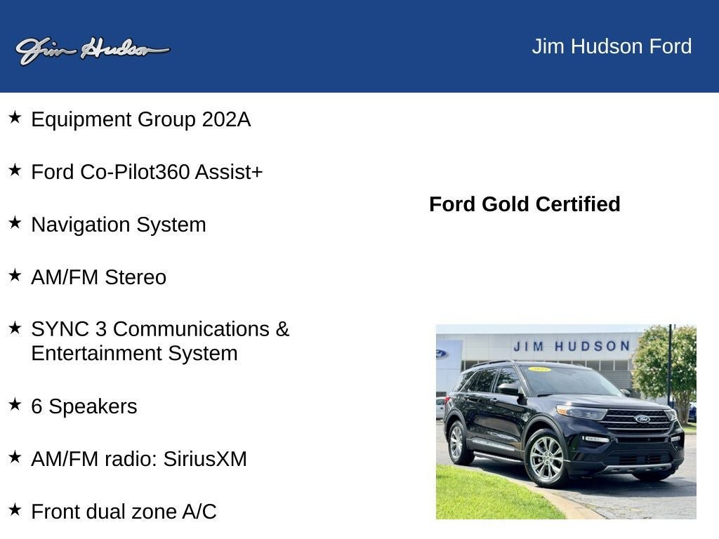 Certified 2022 Ford Explorer XLT w/ Equipment Group 202A RWD image 12