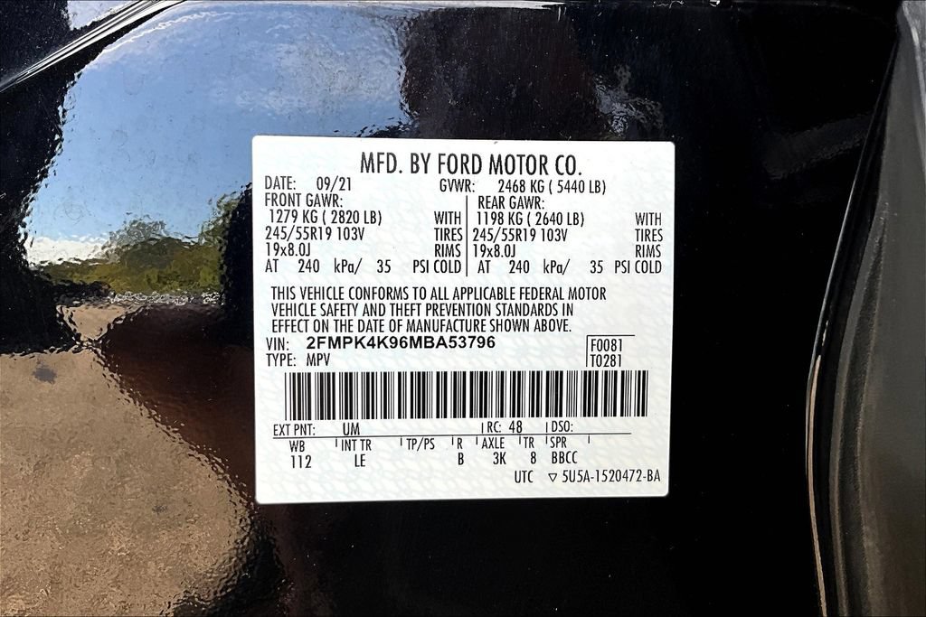 Certified 2021 Ford Edge Titanium w/ Cargo Accessory Package AWD/4WD image 32
