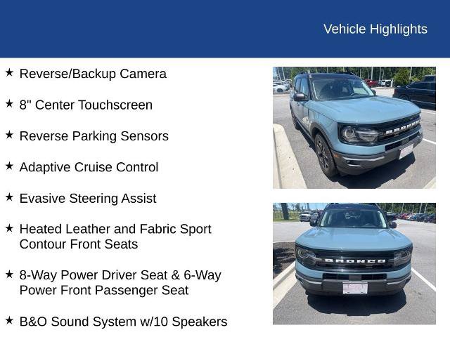Certified 2022 Ford Bronco Sport Outer Banks w/ Tech Package AWD/4WD image 11