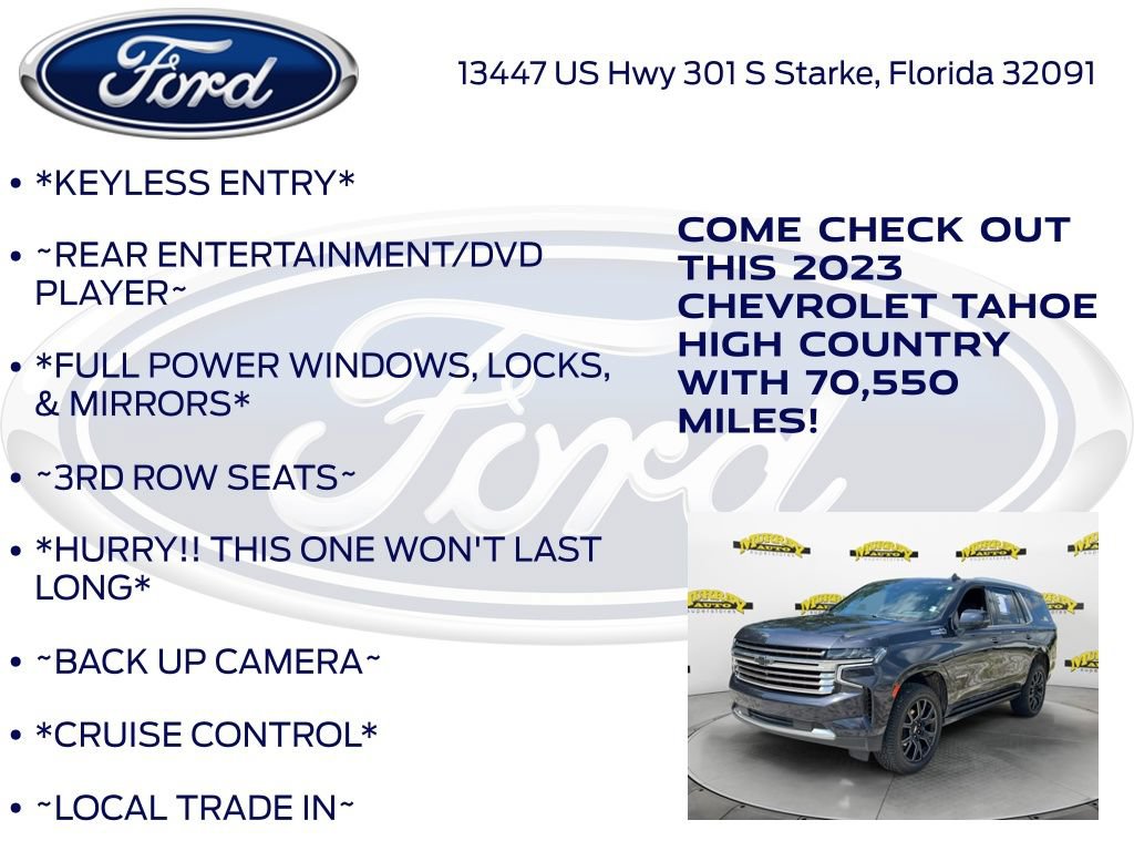 Used 2023 Chevrolet Tahoe High Country AWD/4WD image 10