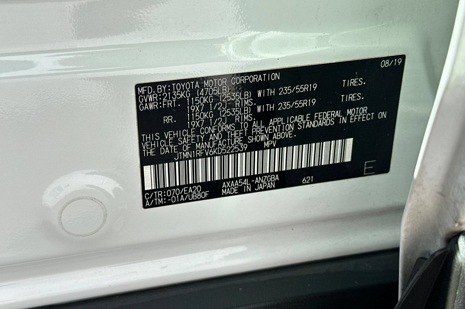 Used 2019 Toyota RAV4 Limited w/ Advanced Technology Package AWD/4WD image 33