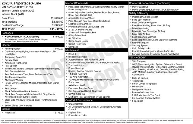 Used 2023 Kia Sportage X-Line w/ X-Line Premium Package AWD/4WD image 3