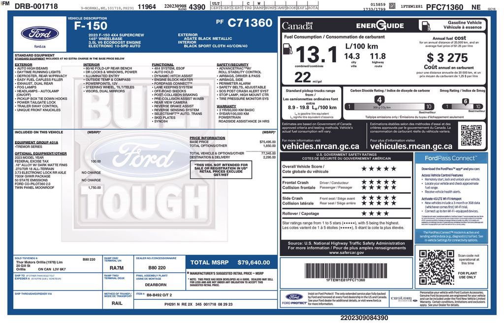 Certified 2023 Ford F150 Tremor AWD/4WD image 6