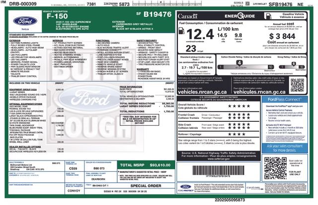Certified 2025 Ford F150 Lariat w/ Equipment Group 502A High AWD/4WD image 41