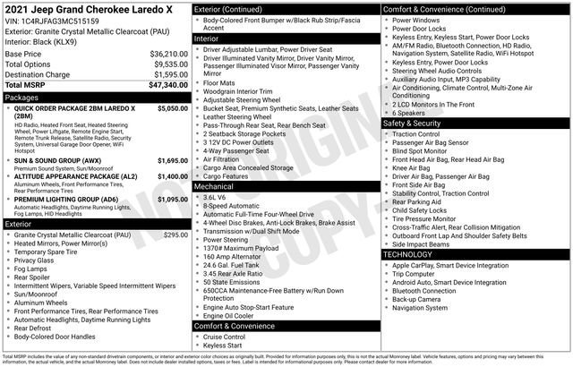 Used 2021 Jeep Grand Cherokee Laredo X image 4