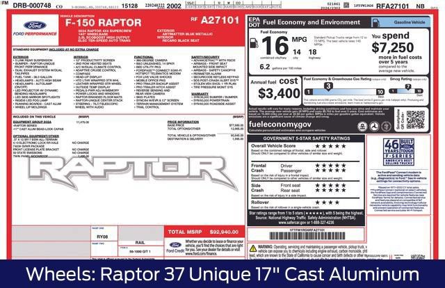 Certified 2024 Ford F150 Raptor AWD/4WD image 9