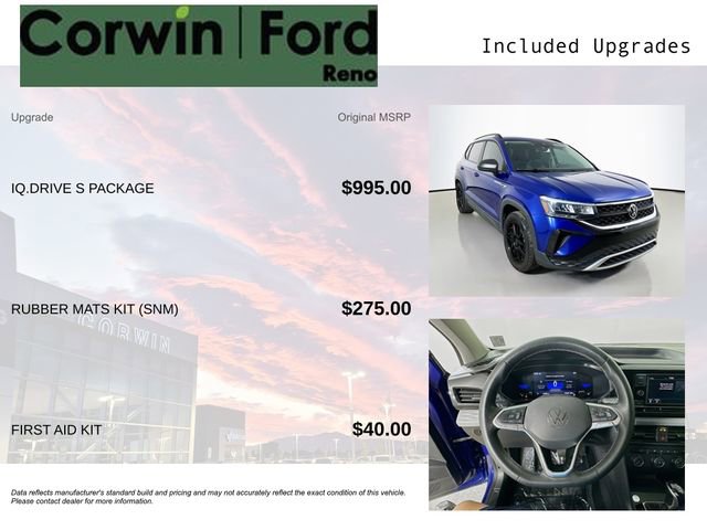 Used 2022 Volkswagen Taos S w/ IQ Drive S Package AWD/4WD image 3