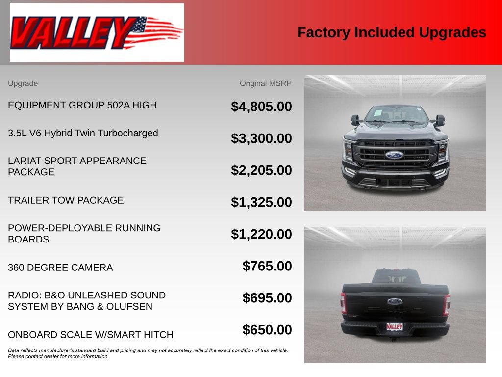 Certified 2023 Ford F150 Lariat w/ Equipment Group 502A High AWD/4WD image 6