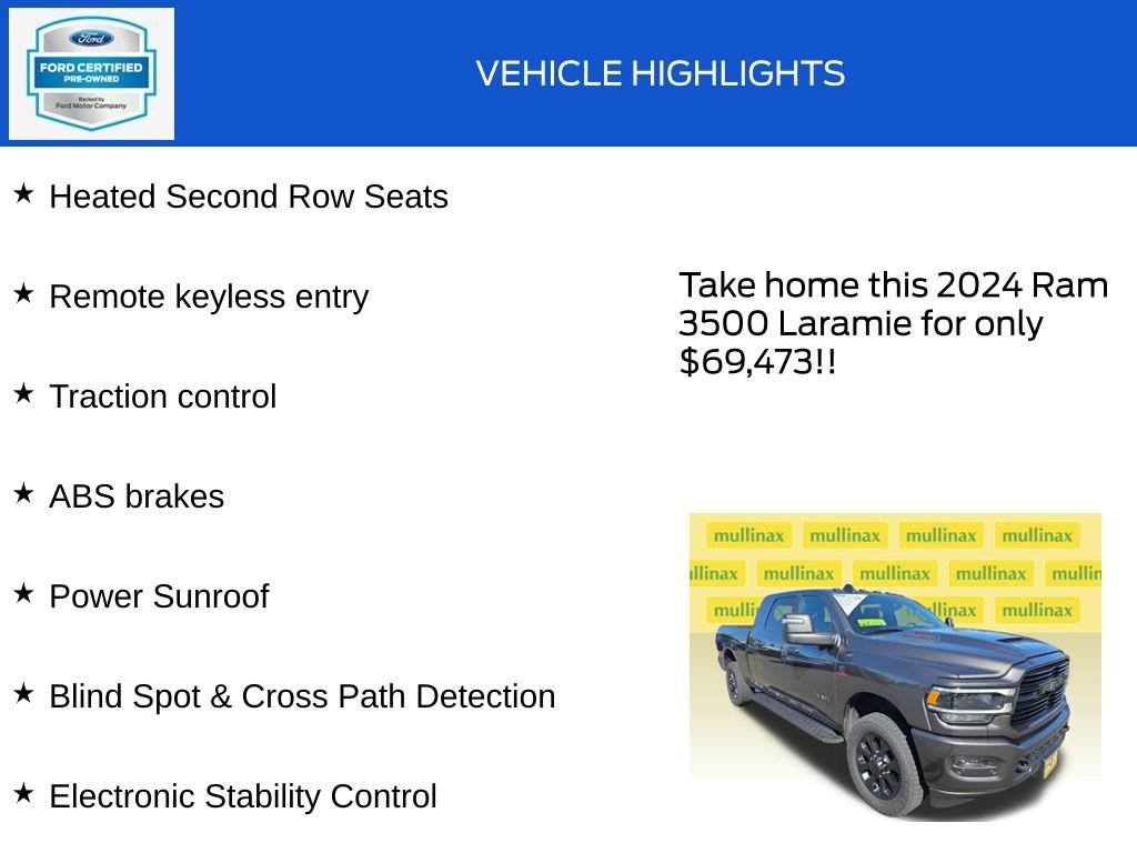 Used 2024 RAM 3500 Laramie w/ Night Edition AWD/4WD image 19