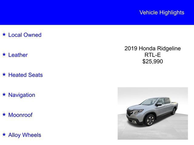 Used 2019 Honda Ridgeline RTL-E image 4