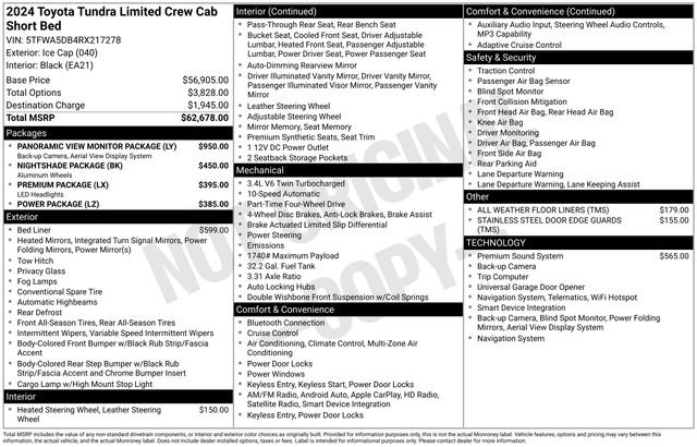 Used 2024 Toyota Tundra Limited AWD/4WD image 37