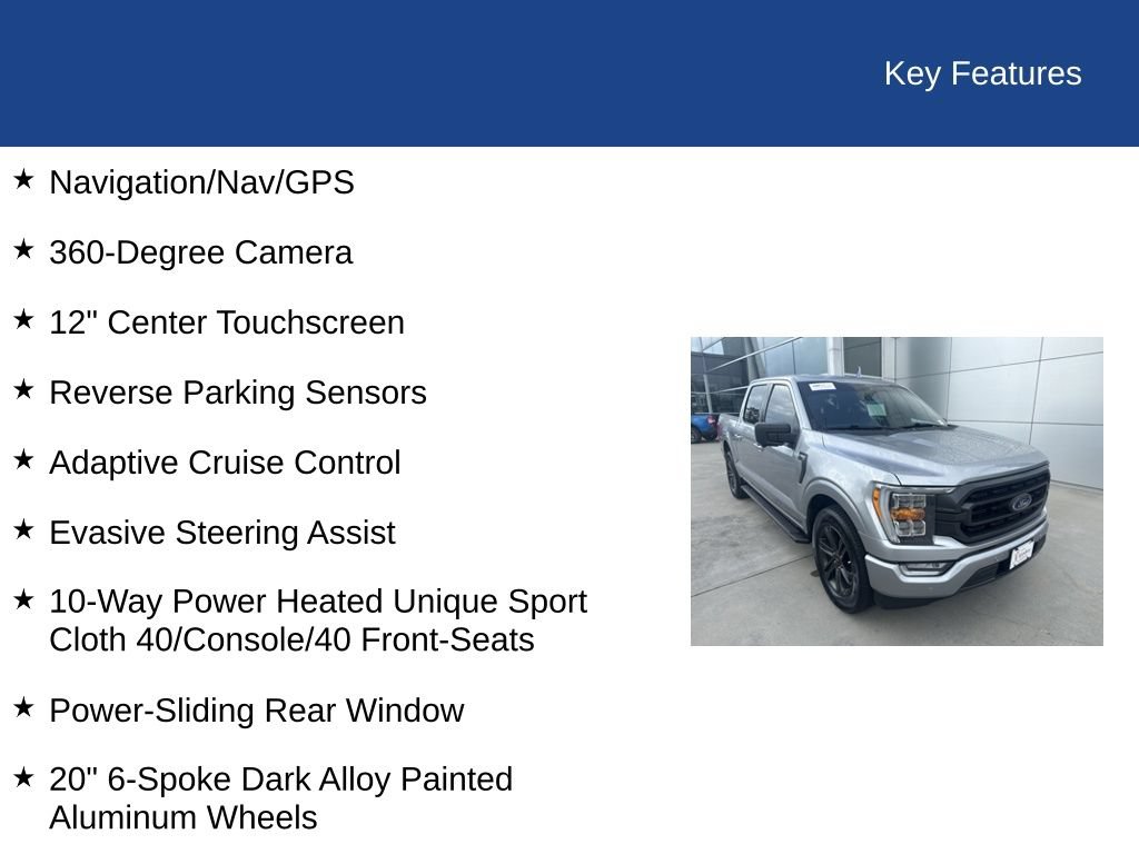 Certified 2022 Ford F150 XLT w/ Equipment Group 302A High RWD image 34