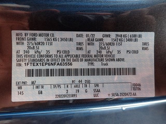 Certified 2022 Ford F150 XL w/ STX Appearance Package AWD/4WD image 14
